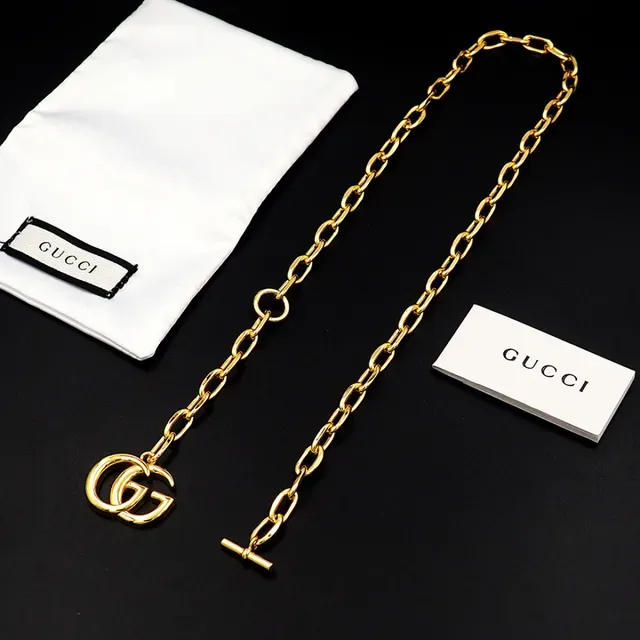 Gucci GG Marmont Gold-Tone Interlocking G Chain Necklace 3