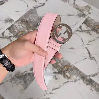 Gucci GG Marmont Pink Leather Belt