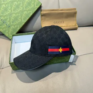 Gucci GG Monogram Canvas Web Bee Baseball Cap