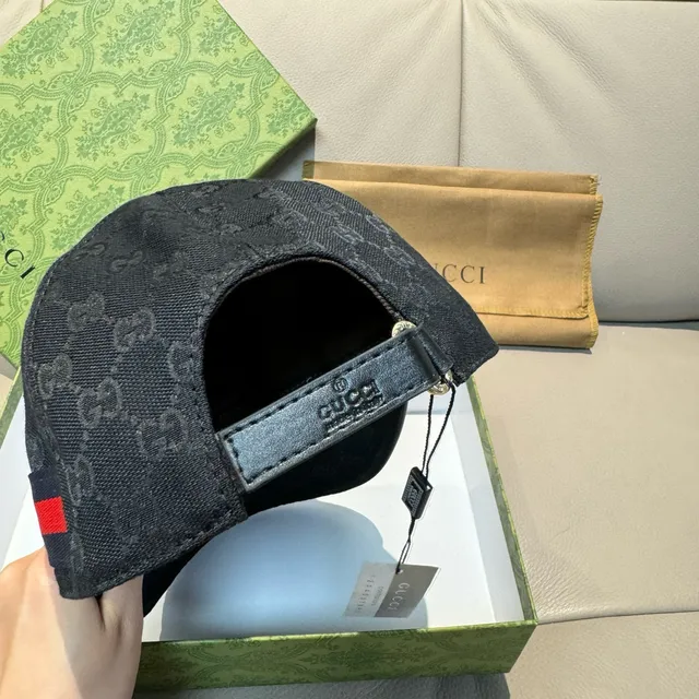 Gucci GG Monogram Canvas Web Bee Baseball Cap 3