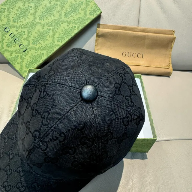 Gucci GG Monogram Canvas Web Bee Baseball Cap 6