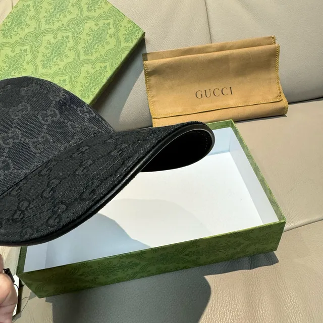 Gucci GG Monogram Canvas Web Bee Baseball Cap 7