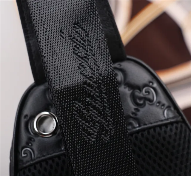 Gucci GG Supreme Embossed Black Crossbody Bag 5