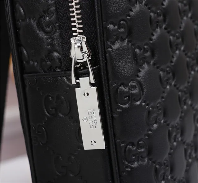 Gucci GG Supreme Embossed Black Crossbody Bag 7