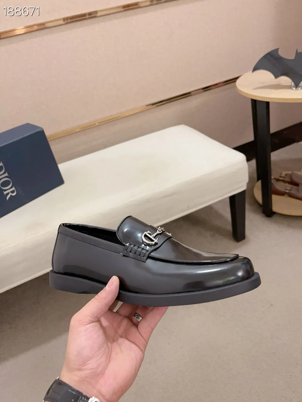 Gucci Horsebit 1955 Loafer en cuir verni noir brillant avec boucle 7
