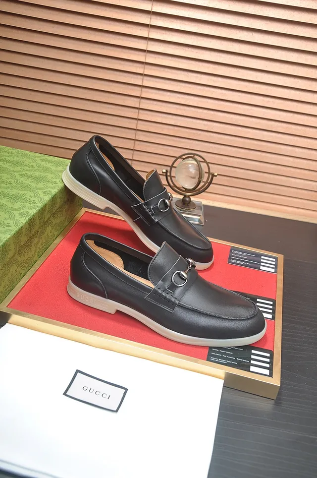 Gucci Horsebit 1955 Cuir Noir Horsebit Mocassins 4