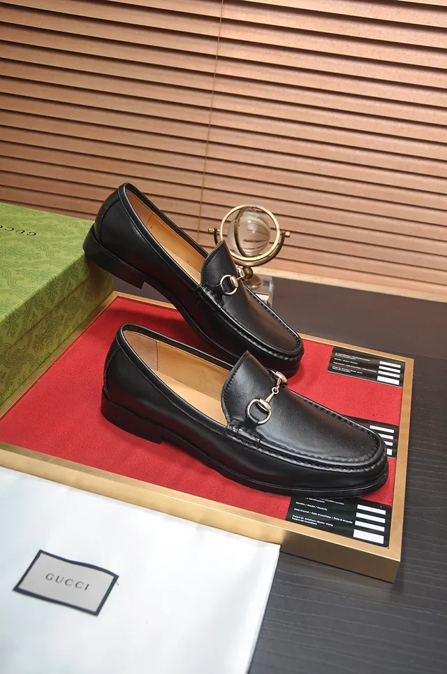 Gucci Horsebit 1955 Black Leather Horsebit Loafers 4
