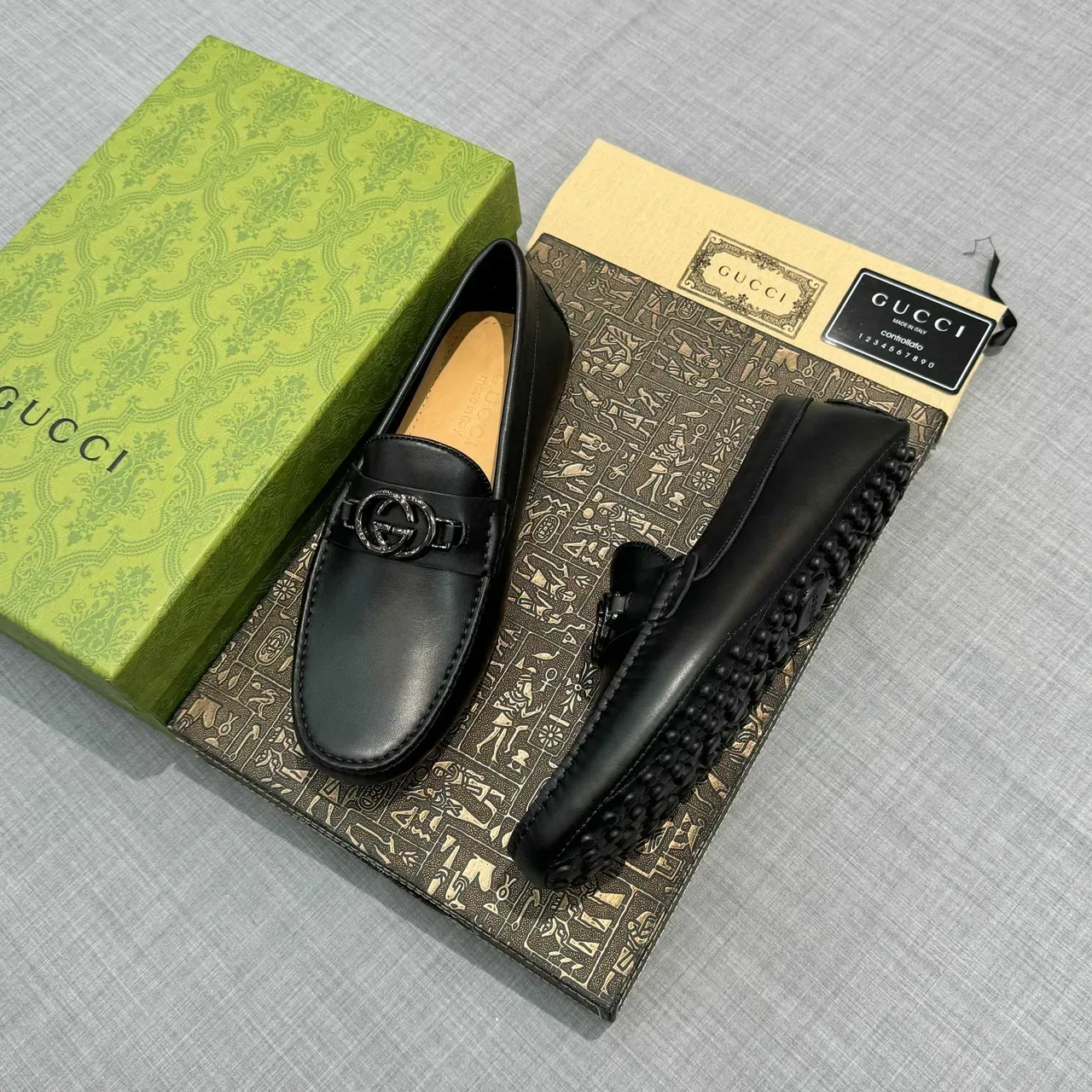 Gucci Horsebit 1955 Black Leather Loafers 2