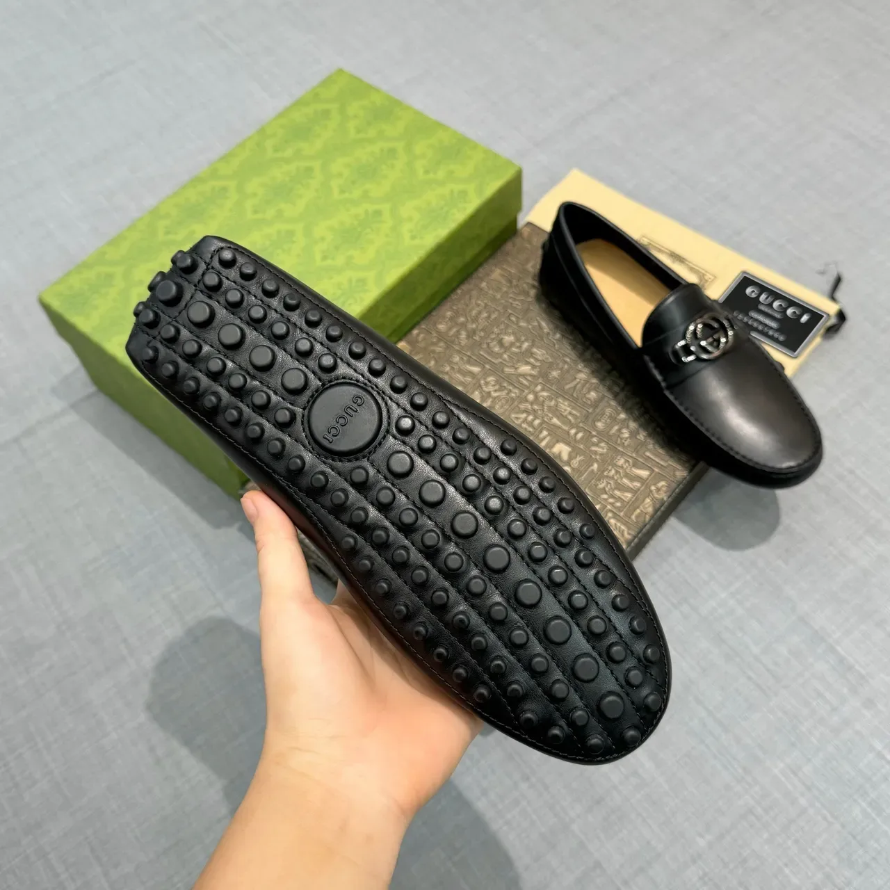Gucci Horsebit 1955 Black Leather Loafers 5