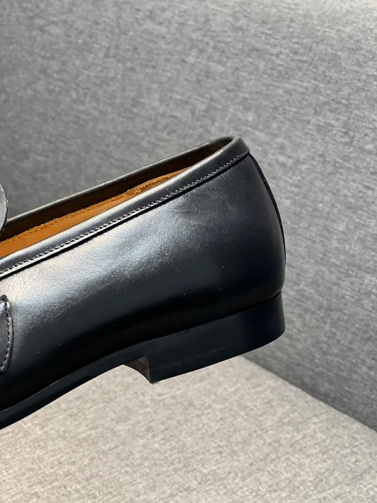 Gucci Horsebit 1955 কালো চামড়ার জালি রেখাযুক্ত লুফার 7