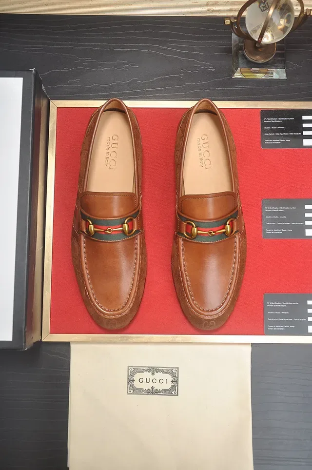 Gucci Horsebit 1955 Brown GG Monogram Loafers 2