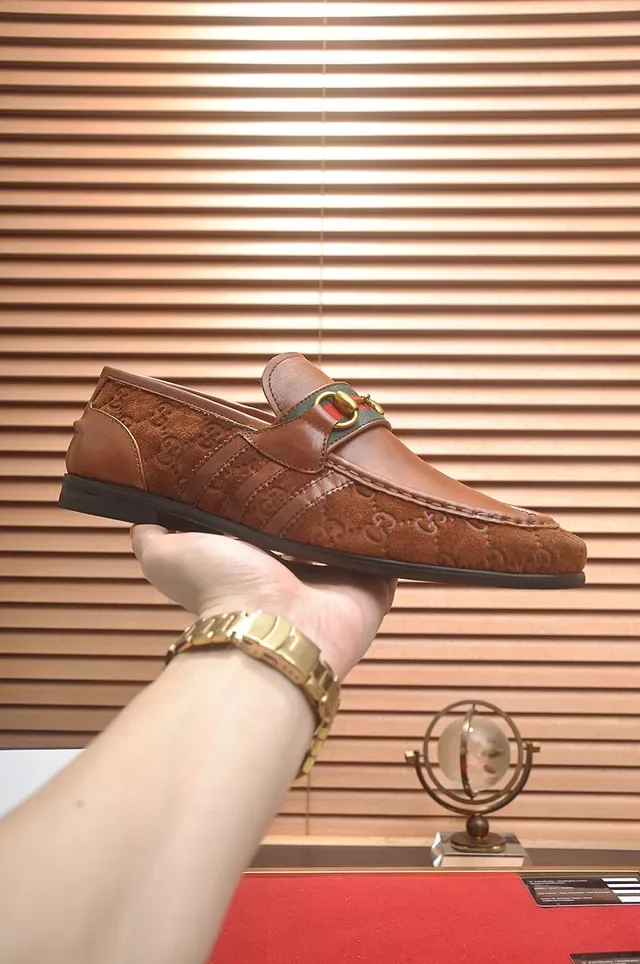 Gucci Horsebit 1955 Brown GG Monogram Loafers 4