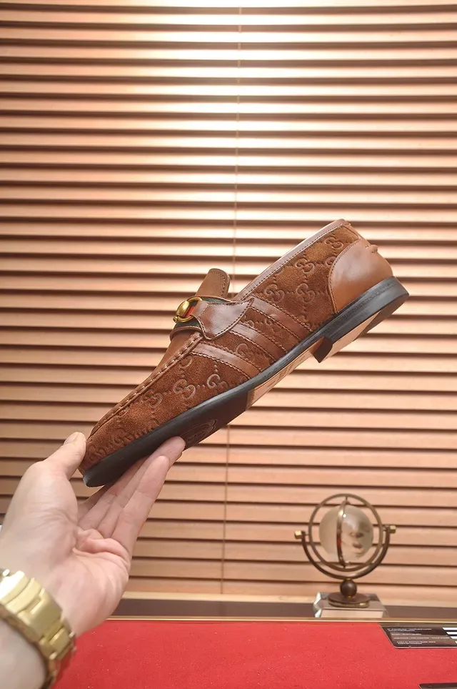 Gucci Horsebit 1955 Brown GG Monogram Loafers 5