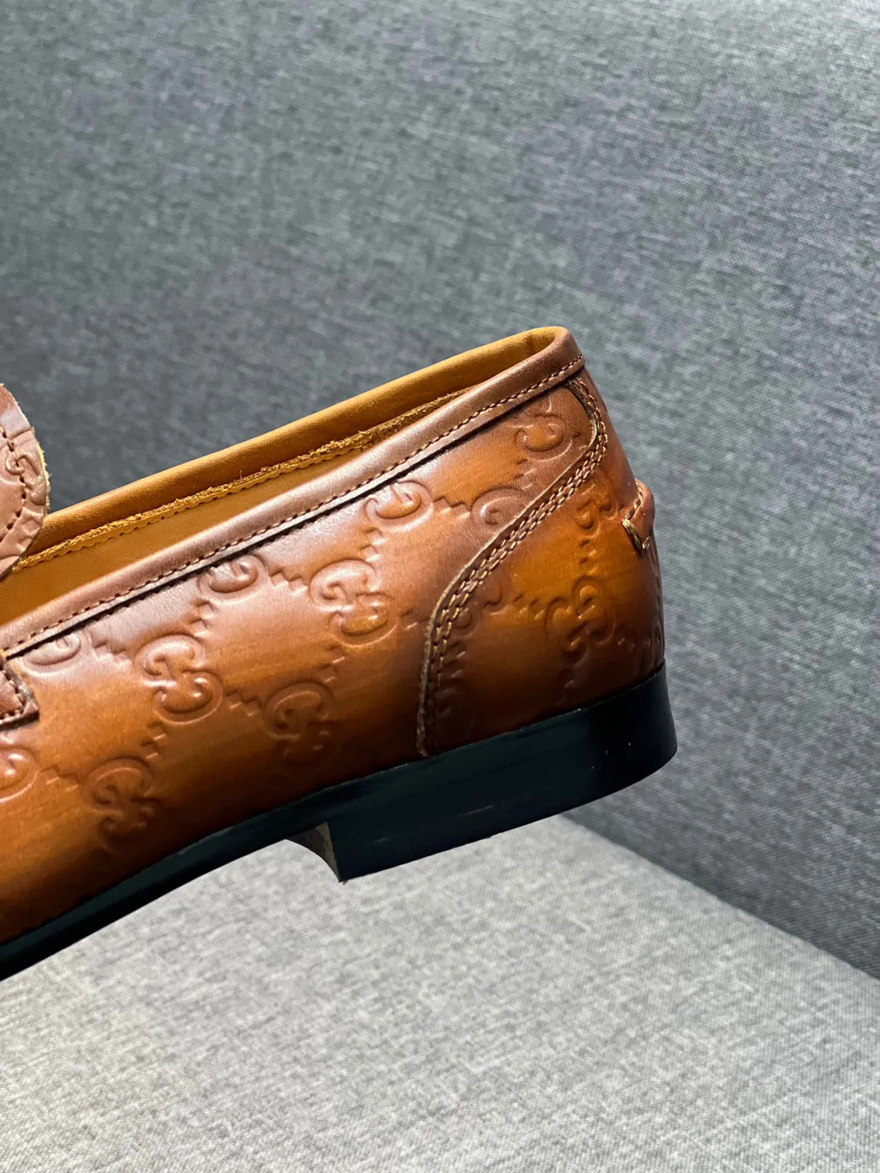Gucci Horsebit 1955 GG-Embossed Leather Loafer 8