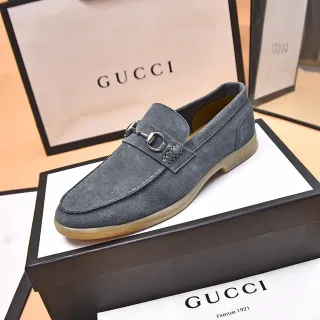 Gucci Horsebit 1955 ধূসর সুয়েড লোফার