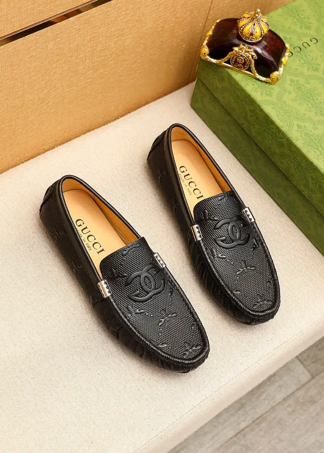 Gucci Horsebit 1955 Loafer Cuir Texturisé Noir 2