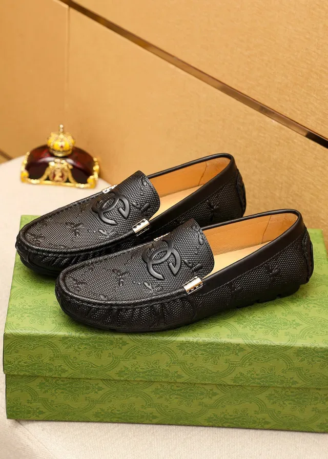 Gucci Horsebit 1955 Loafer Cuir Texturisé Noir 4