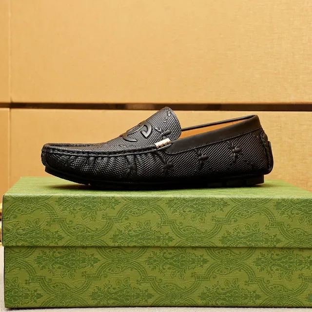 Gucci Horsebit 1955 Loafer Cuir Texturisé Noir 5