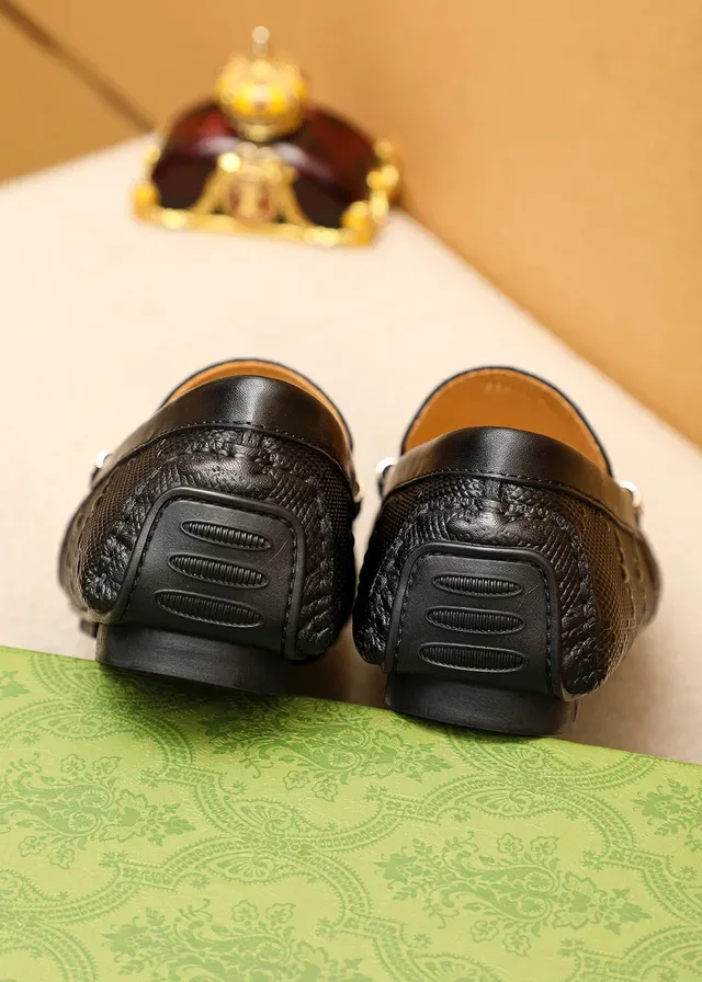 Gucci Horsebit 1955 Loafer Cuir Texturisé Noir 8