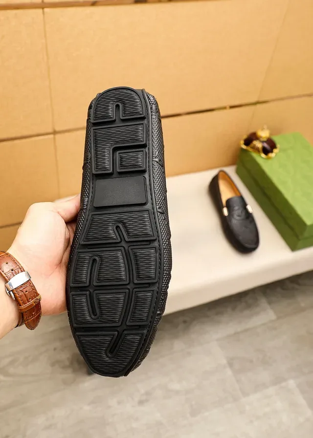 Gucci Horsebit 1955 Loafer Cuir Texturisé Noir 9