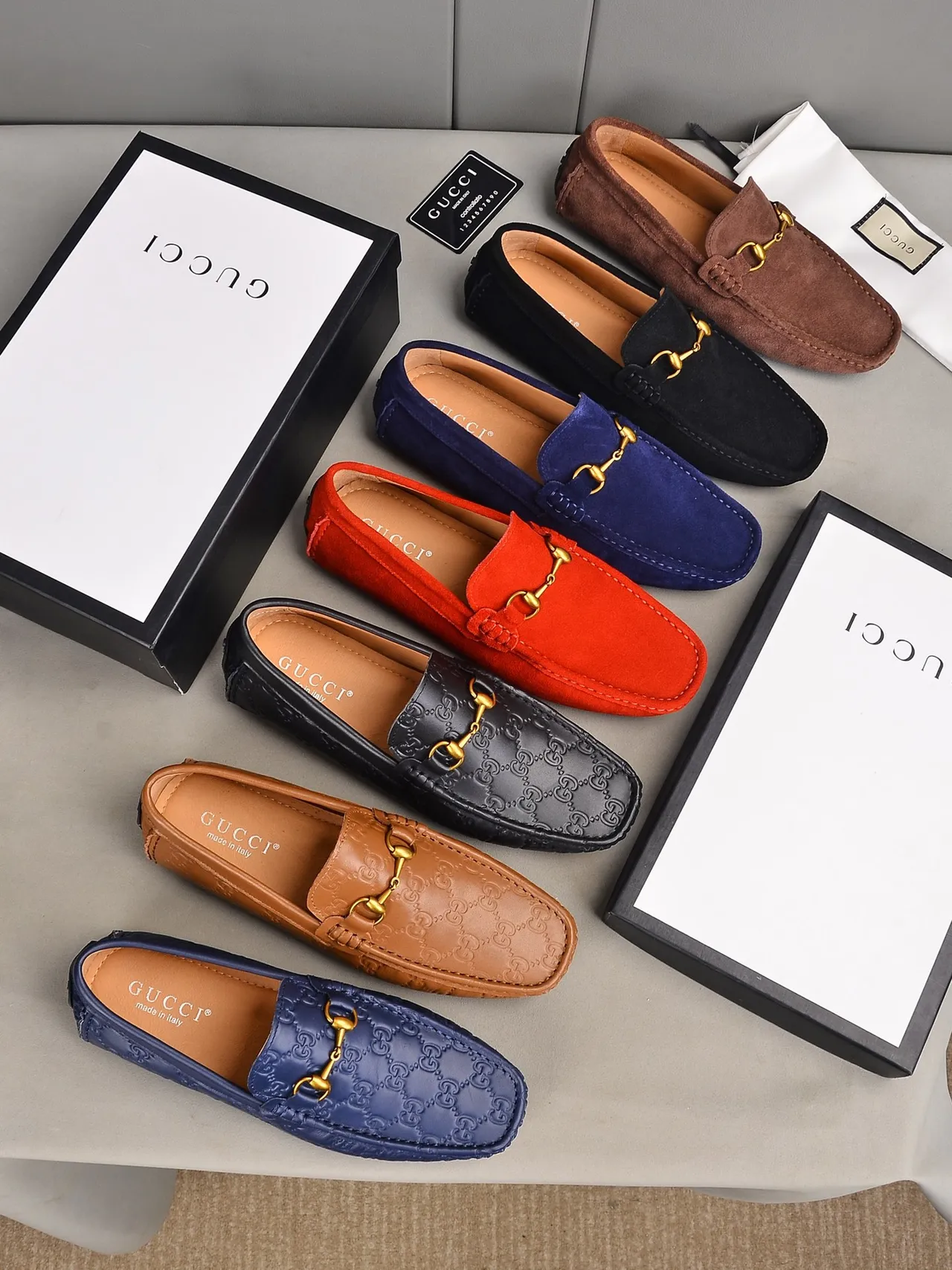 Gucci Horsebit 1955 Red Suede Loafers 2
