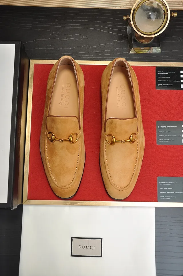 Gucci Horsebit 1955 Mocassins en daim couleur tan 5