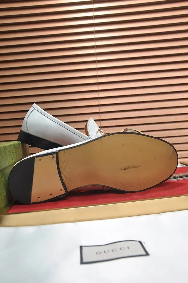 Gucci Horsebit 1955 White Leather Horsebit Loafers 3
