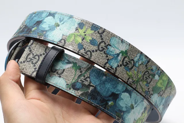 Gucci Interlocking G Belt Black Silver Embossed GG Monogram Buckle Leather Belt 2