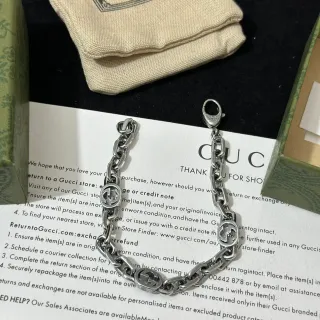 Gucci Interlocking G cadena Silver-Tone pulsera
