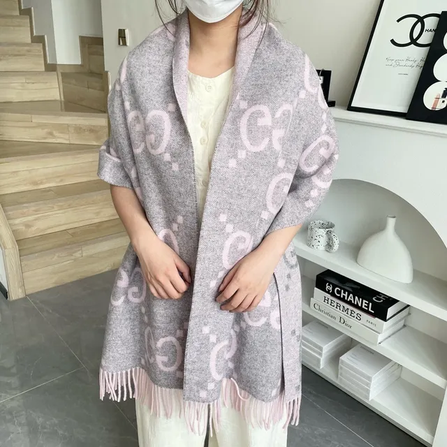 Gucci Interlocking G Monogram Gradient Cashmere Scarf 2