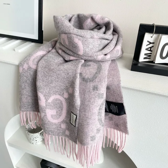 Gucci Interlocking G Monogram Gradient Cashmere Scarf 9
