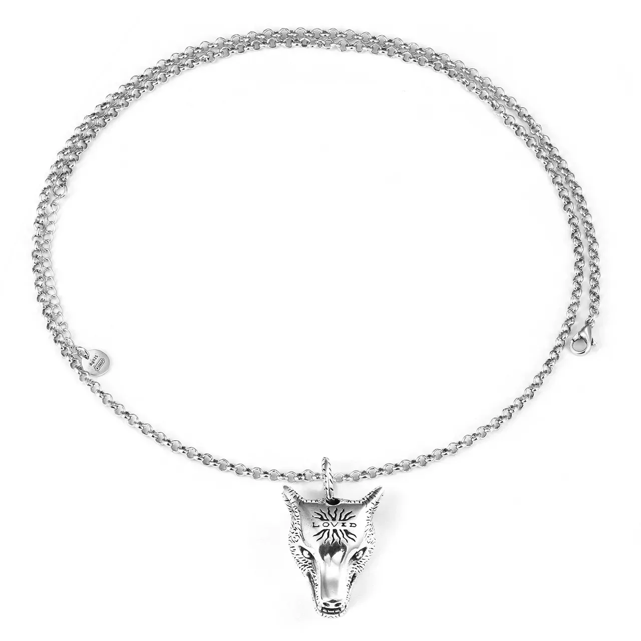 Gucci Lion Head Pendant Silver-Tone Necklace 3