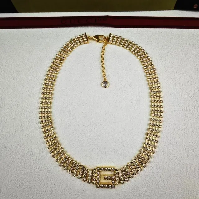 Gucci Marmont Crystal Silver Gold Interlocking G Buckle Leather Belt 3