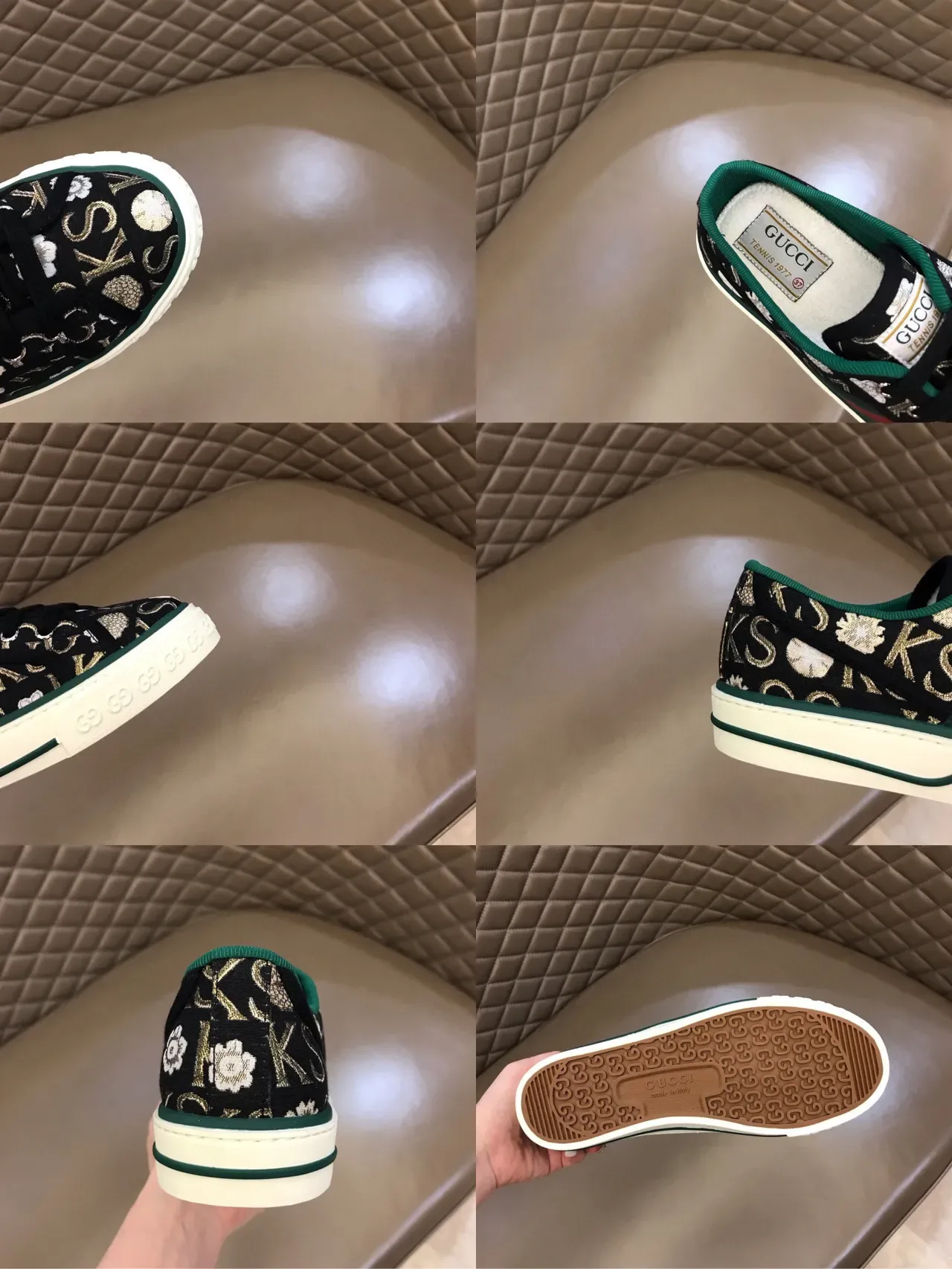 Gucci Monogram-Print Web Stripe Lifestyle Sneakers 2