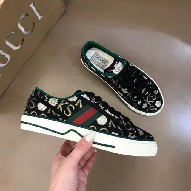 Gucci Monogram-Print Web Stripe Lifestyle Sneakers 6
