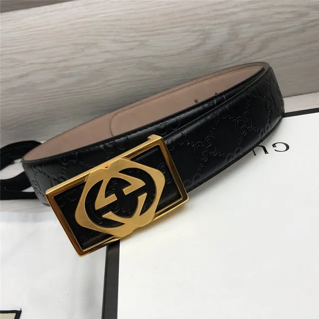Gucci Ophidia Black GG-Embossed Leather Belt 7