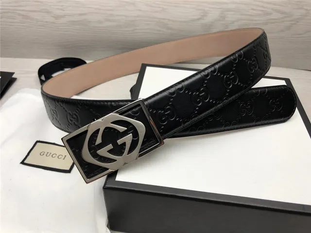 Gucci Ophidia Black GG-Embossed Leather Belt 13