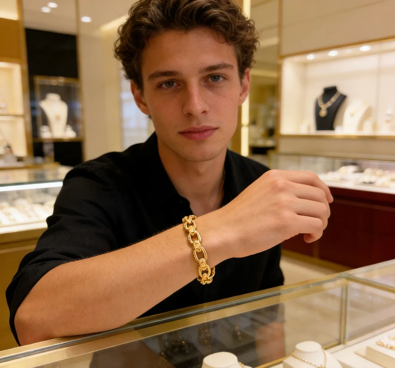 Gucci Ophidia Gold-Tone Interlocking G Link Bracelet 8