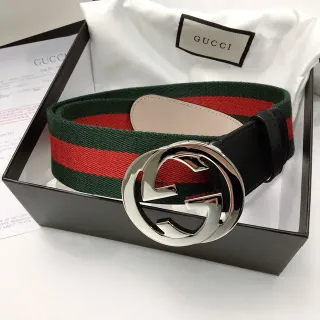 Gucci Ophidia Green Red Web Canvas Belt