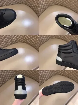 Gucci Rhyton Black White High-Top Perforated Side Panel Lifestyle Sneakers 4