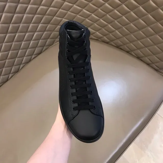 Gucci Rhyton Black White High-Top Perforated Side Panel Lifestyle Sneakers 8