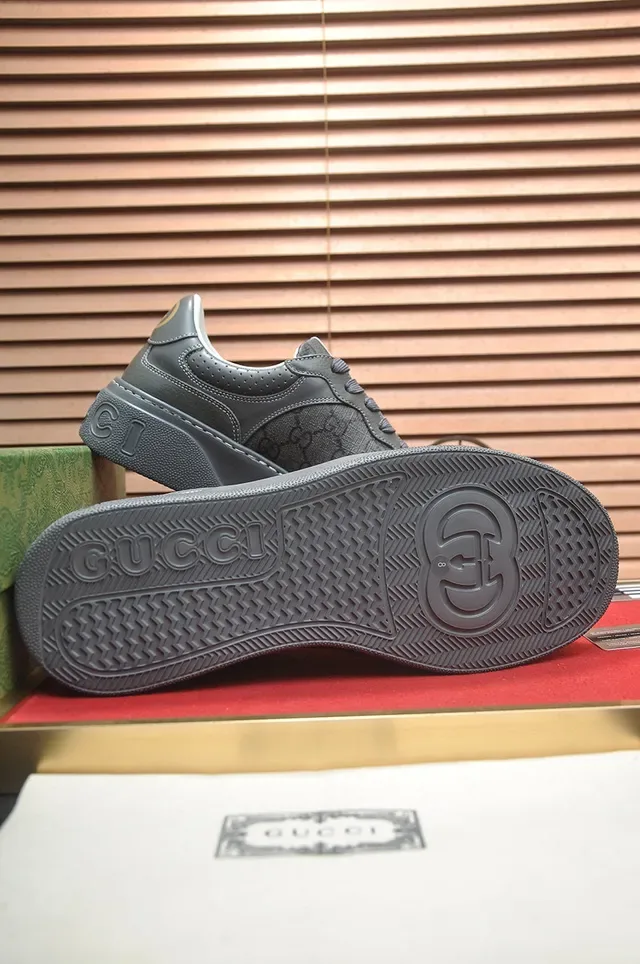 Gucci Rhyton Gris GG Monogram Sneakers Lifestyle 8