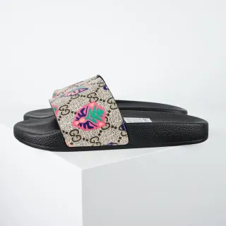 Gucci Screener GG Monogram फूलों की छाप फिसलन चप्पल