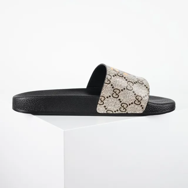 Gucci Screener GG Supreme Tiger Print Slippers 7
