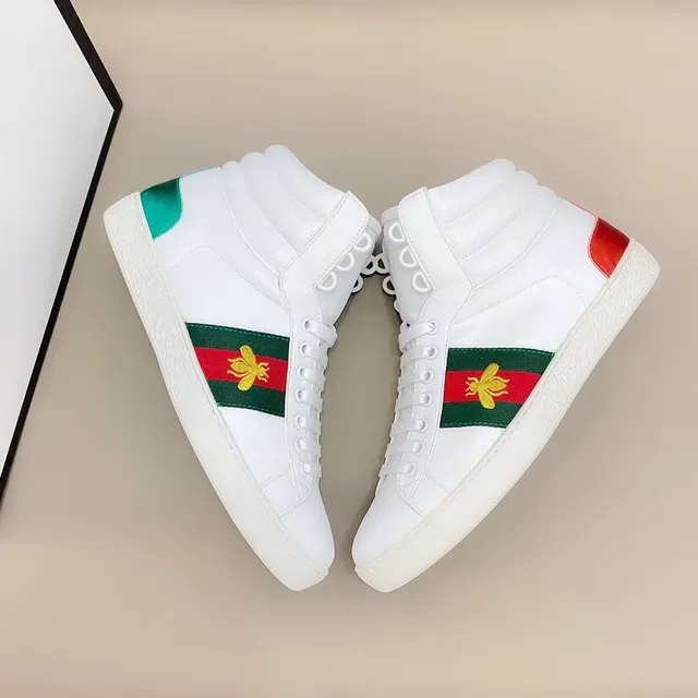 Gucci Screener High White Green Red Teal Bee Lifestyle Sneakers 8