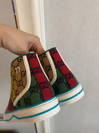 Gucci Screener Multicolor GG Monogram High-Top Lifestyle Sneakers 2