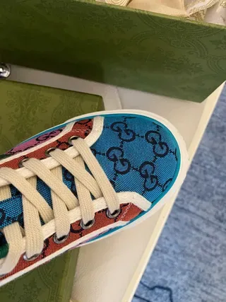 Gucci Screener Multicolor GG Monogram High-Top Lifestyle Sneakers 7