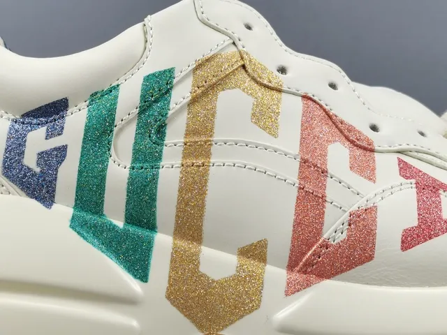 Gucci Screener Multicolor Glitter Logo Lifestyle Sneakers 7
