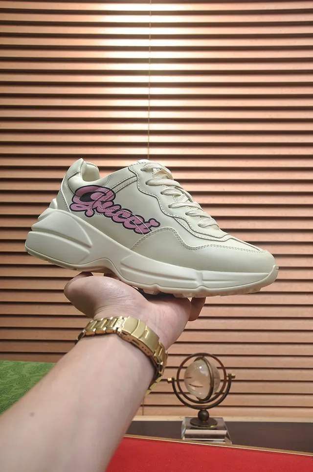 Gucci Screener Off-White Leather Chunky Sneakers 2