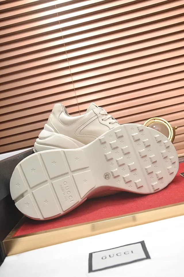 Gucci Screener Tongue Off-White Red Graphic Lifestyle Sneakers 2